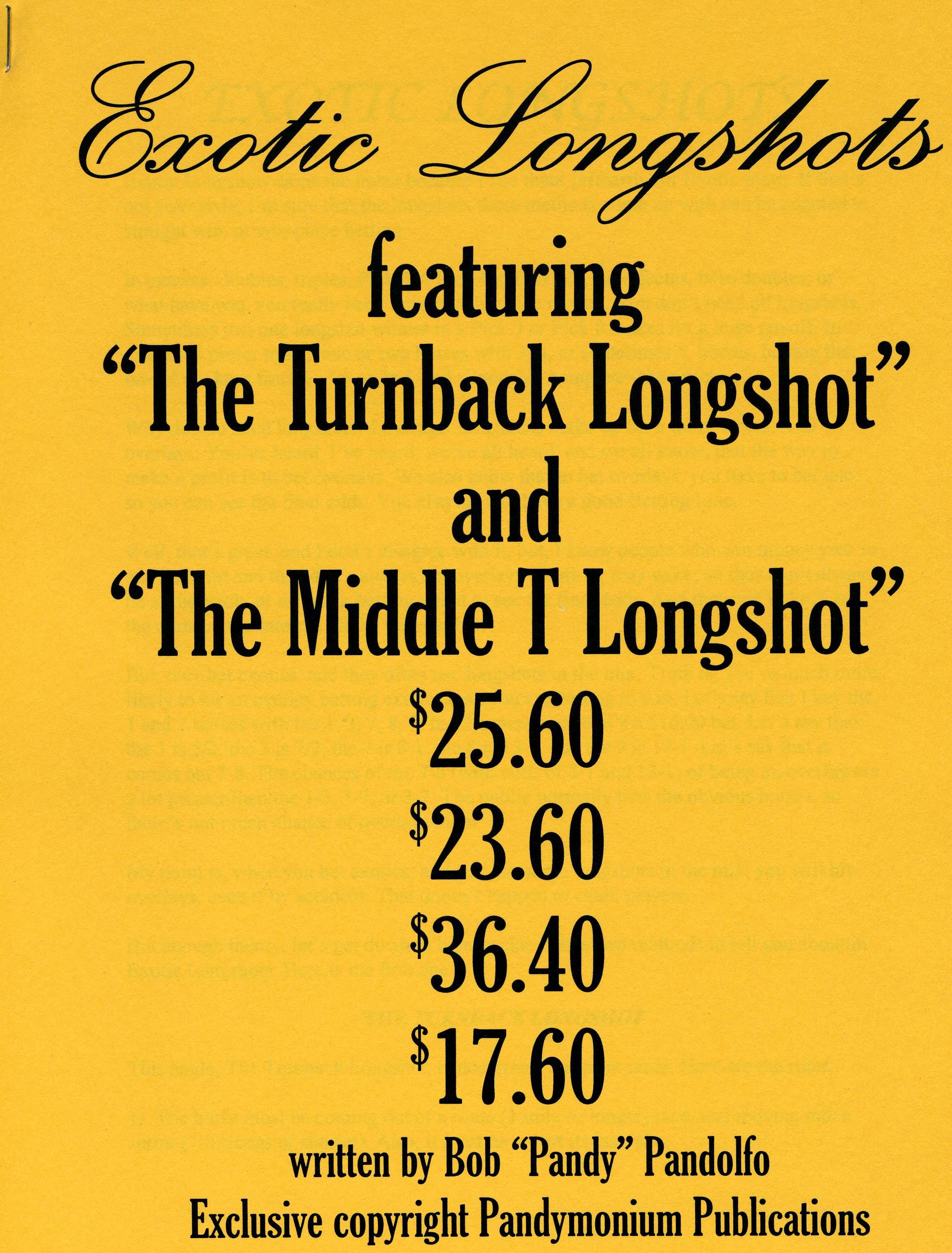 louisiana longshot book louisiana longshot book